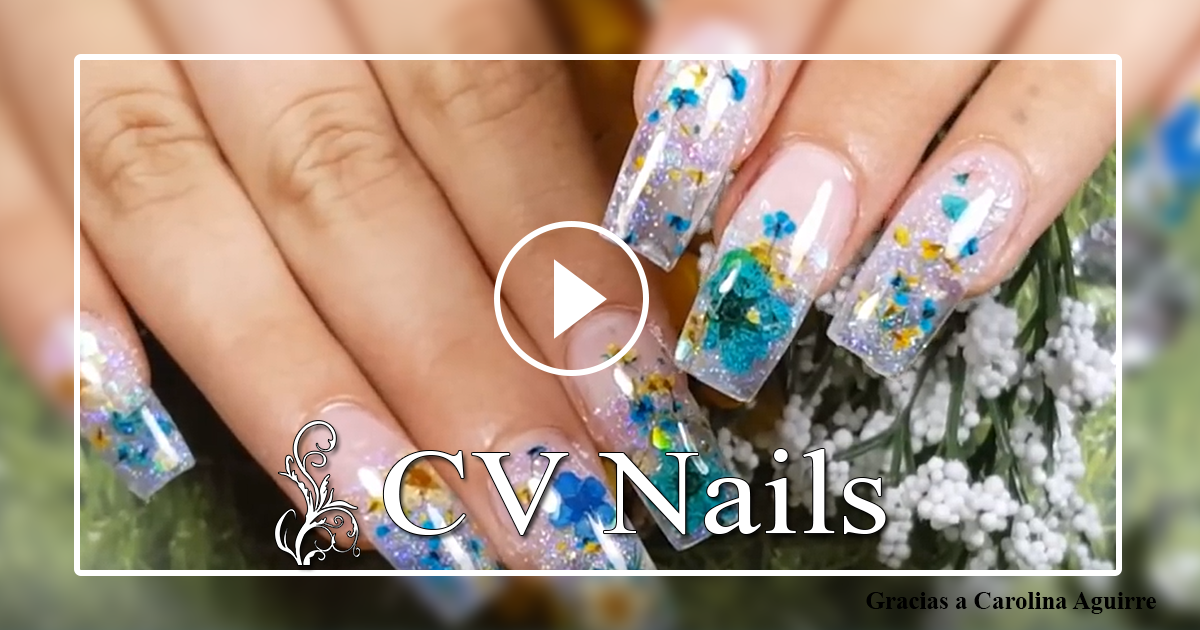 Hermoso Jardin en Uñas Acrlicas - CV Nails Supply